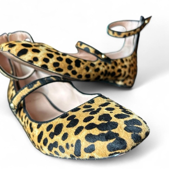 J.Crew Collection Leopard print |  Calf Hair | Ballet Flats | Sz 8 🐆 - Picture 5 of 8